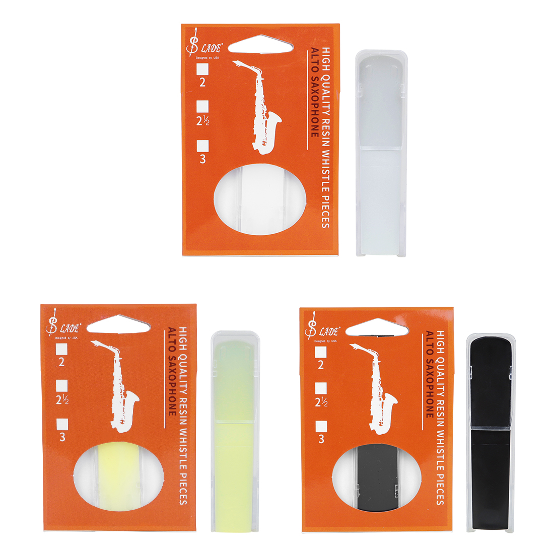 SLADE RD76 Professional Alto Saxophone Reed - 2.5 Strength Synthetic Reed (Single Reed Premium Pack)