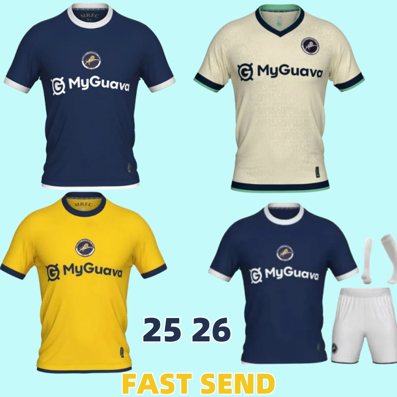 25 26 MILLWALL SOCCER JERSEY LIONS LONDON MITCHELL men kids kit 2025 2026 COOPER NEGHLI TUNNICLIFFE TOM football shirt