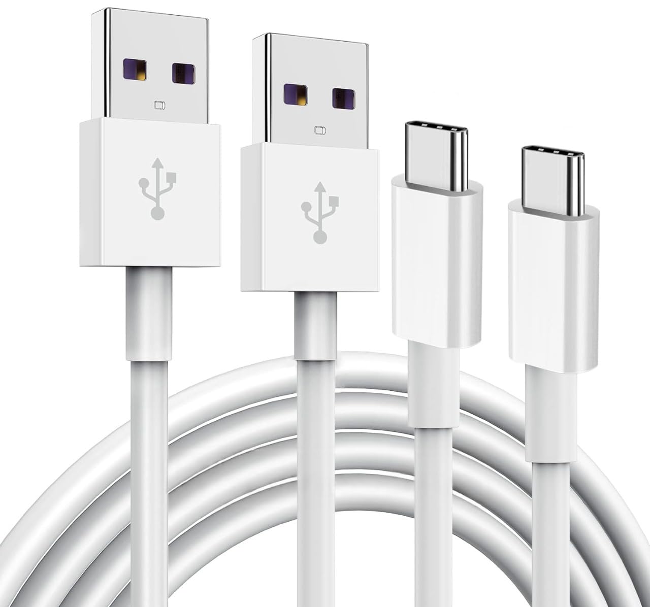 1M 3FT White USB C Type c Micro V8 5Pin Charger Cable Charging Cables Wire For Samsung Galaxy S10 S23 S23 S24 Utral Htc LG Android Phone