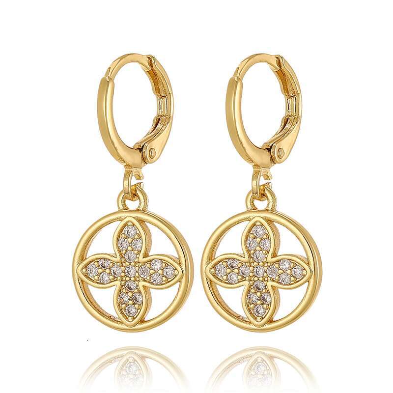 Moissanite Diamond Simple earings High Quality Ins Top Sell Stud Earrings Fashion Jewelry Round Cut Gemstones Party Eternity Classical Women Circle Ea