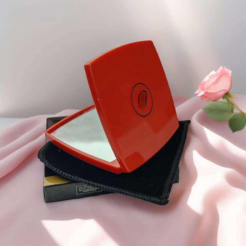 Xiaoxiangfeng Folding Portable Outings Handheld Princess Makeup Mirror Exquisite for Women