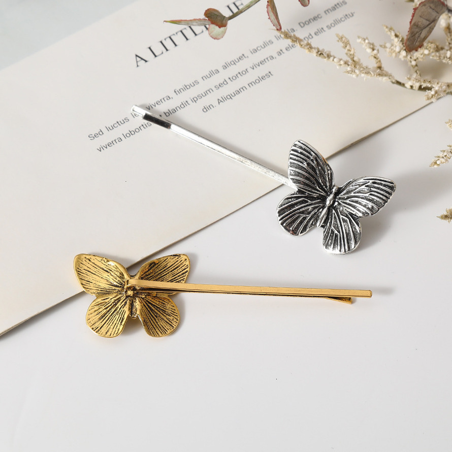 Minimalist Alloy Butterfly Hairpins Clips Updo High-end Versatile Hair Accessories SY-8130