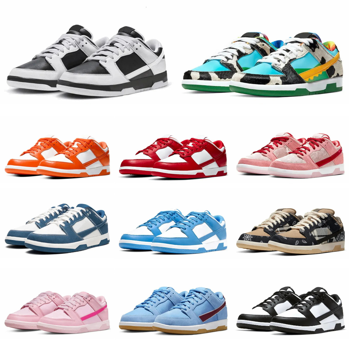 Trainers Low Mens Women Pandas Sports Shoes Designer White Black Los Angeles Orange Lobster Outdoor Grey Fog Bart Simpson Jarritos Mummy Phillies Tennis Sneakers C6