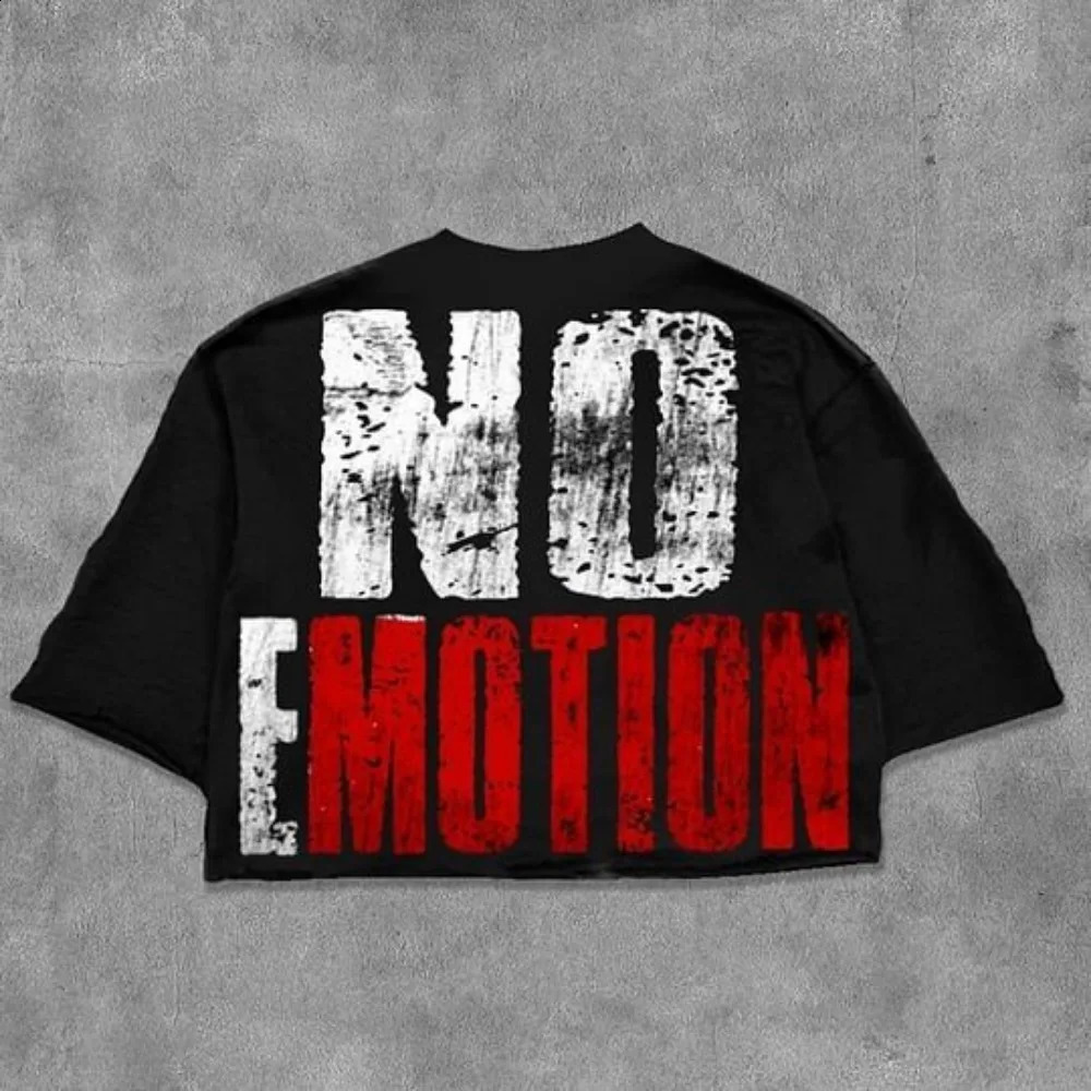 Freedom To Be Rich Graphics Cotton Cropped T-Shirts Men Y2K Summer Short Sleeves Vintage Oversize Tshirt Streetwear Women Tops 250823