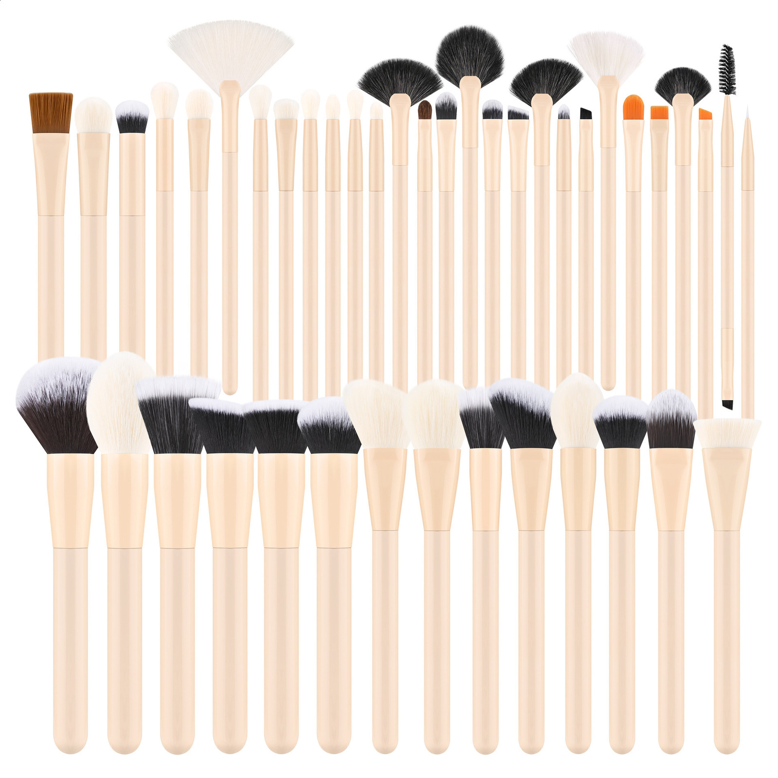 Makeup Brush Classic 20pieces/15 pieces/30 pieces high-quality soft fiber hair/animal hairleather material brush bag 250402