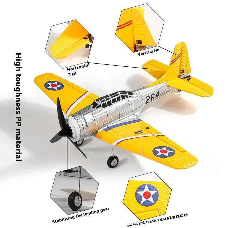 QF012 Four Channel Rc Plane Sbd Bomber Brushless Motor Fixed Wing Aircraft Model Remote Control Foam Aircraft Toy Birthday Gift L250822