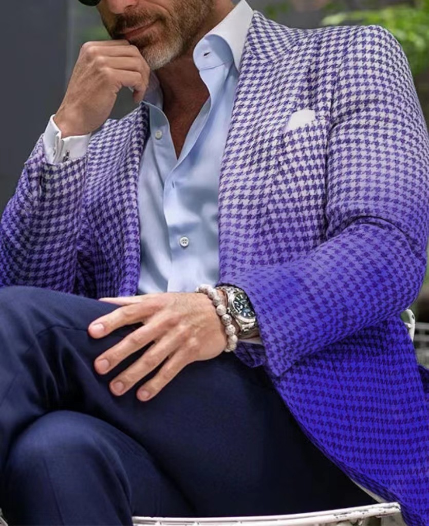 Mens Suits Designer Style Sparkling Diamond Men For Wedding Prom Blazers Outfits Sets Groom Tuxedos Slim Trajes Para Hombre size s-3xl