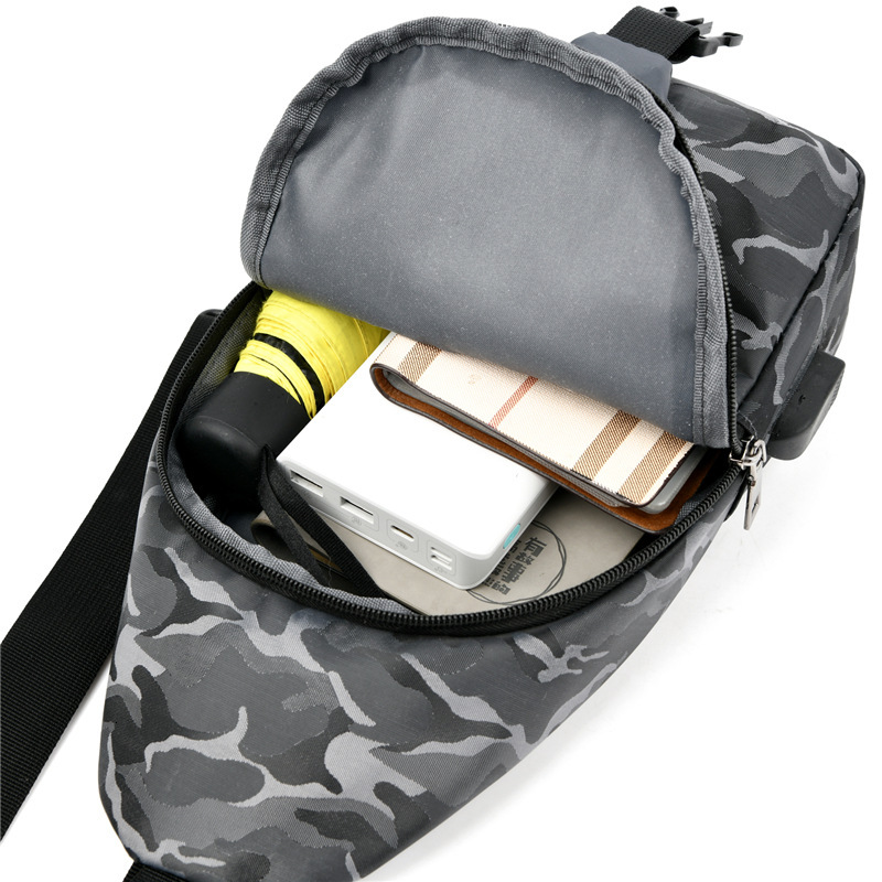 New Trendy Men's Chest Bag Fashion Single Luxury Bag Shoulder Crossbody Bag Outdoor Designer Bag Sports Korean Free Delivery To Your Door Style C