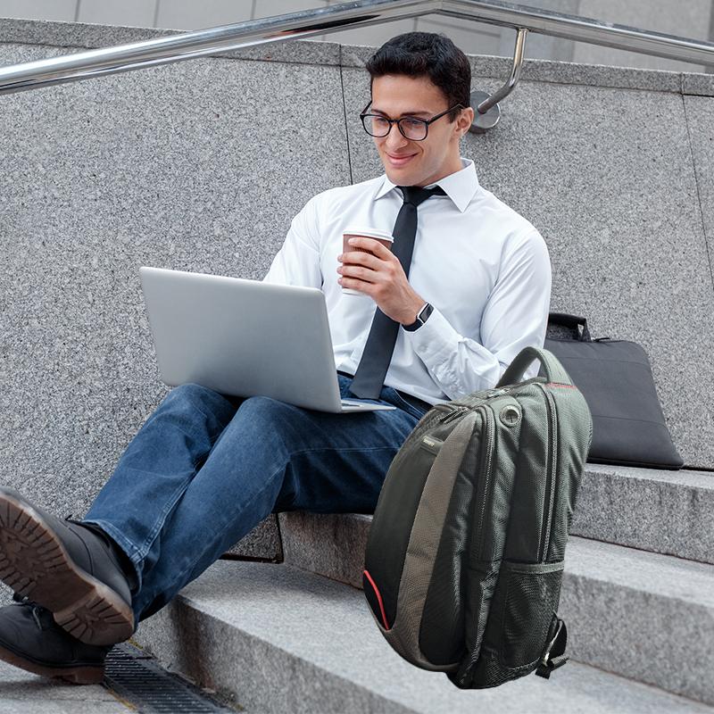 Men's Large Capacity Travel Backpack - Stylish Business Laptop Bag Lightweight and High Capacity waterproof - DH002