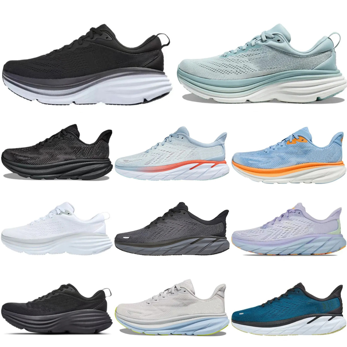 Trainers Clifton Bondis 9 Casual Shoes Bondi Cliftons 8 One One Mens Women Sports Harbor Mist Triple Black White Carbon X 2 Free People Designer Athletic Outdoor Shoes