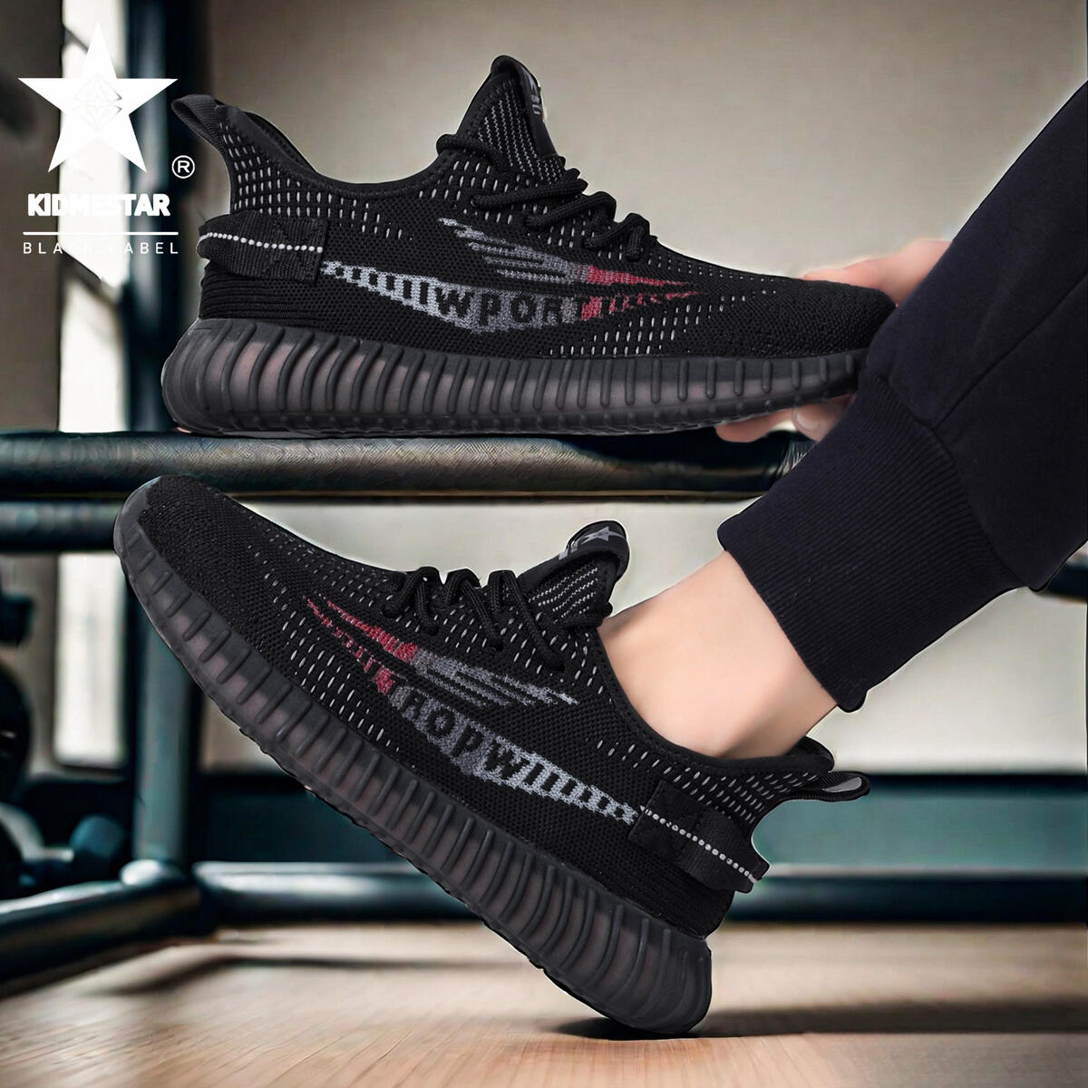 KIDMESTAR Comfortable Thick-soled Casual Men's Running Shoes 2025 New Designer Shoes For Men, Lightweight Outdoor Fashion Breathable Mesh Trainin