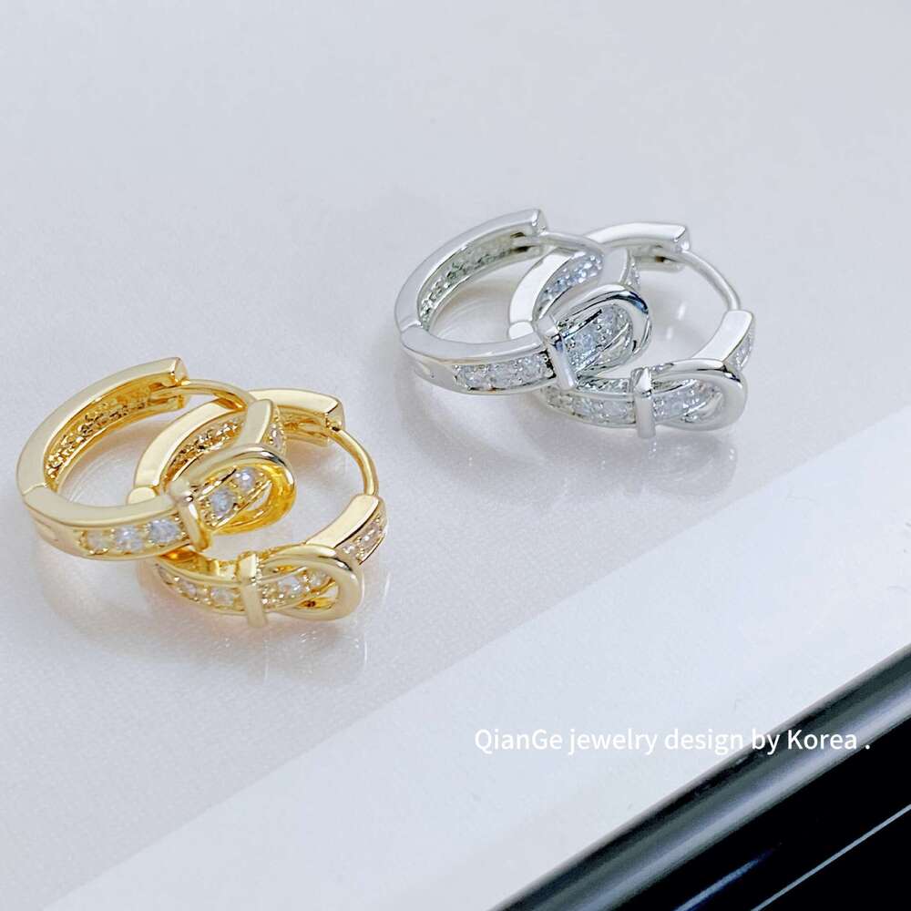 Earrings High Quality Letter Earrings Brand Ear Stud Women 18K Gold Plated Studs Crystal Earring Birthday Wedding Jewelry Party Gift