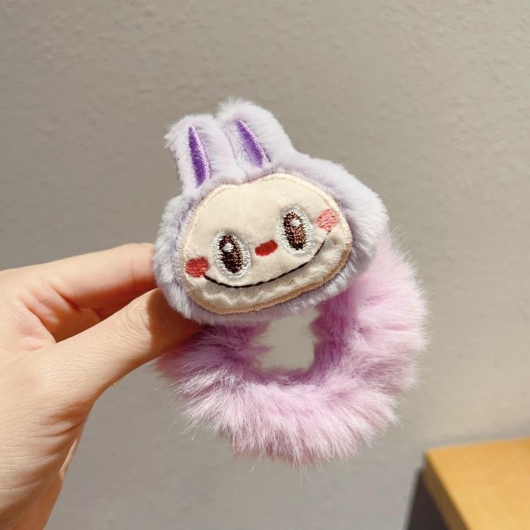 New Cartoon Labubu Plush Hair Llip, Cute Headband, Sweet and Undamaged Hair Accessory for Children