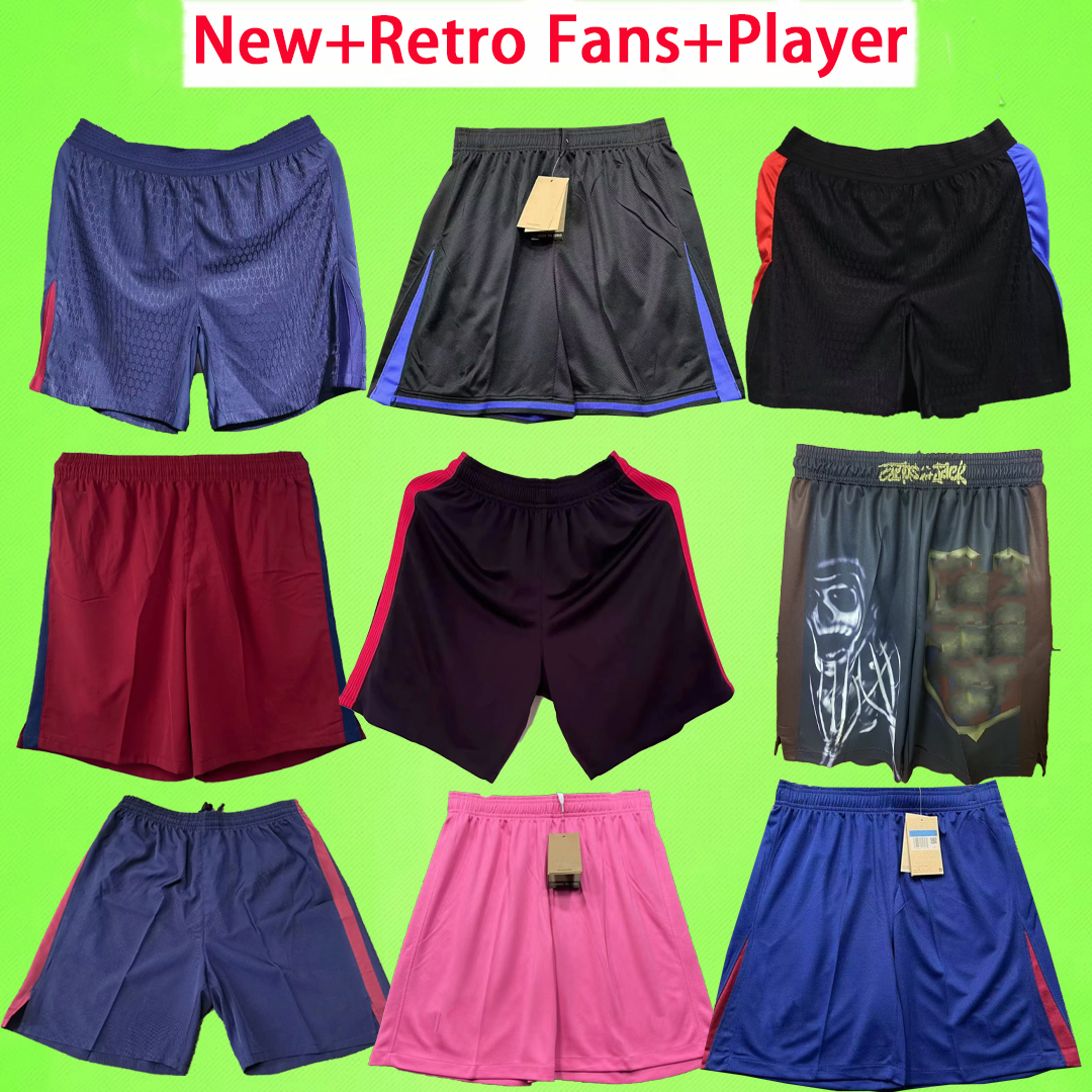 BarcelonaBarcelona 2025 2026 2027 Retro Soccer shorts RONALDINHO A.INIESTA MARADONA MESSIS 19 20 21 22 23 24 25 26 27 11 12 13 14 15 16 17 18 football pants Special version