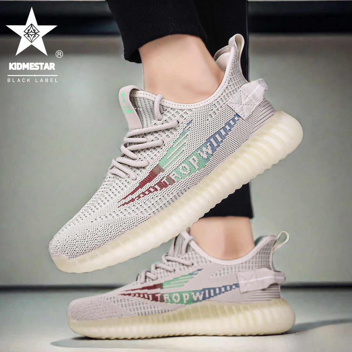 KIDMESTAR Comfortable Thick-soled Casual Men's Running Shoes 2025 New Designer Shoes For Men, Lightweight Outdoor Fashion Breathable Mesh Trainin