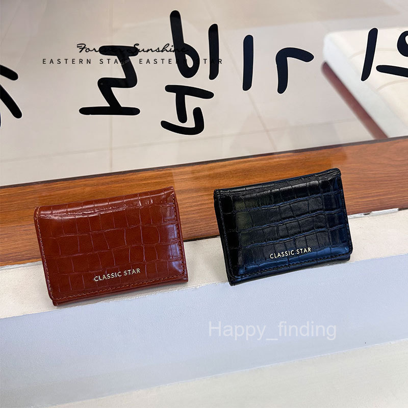 Japanese style short genuine leather texture womens 30% discount mini PU wallet large capacity new multifunctional coin bag