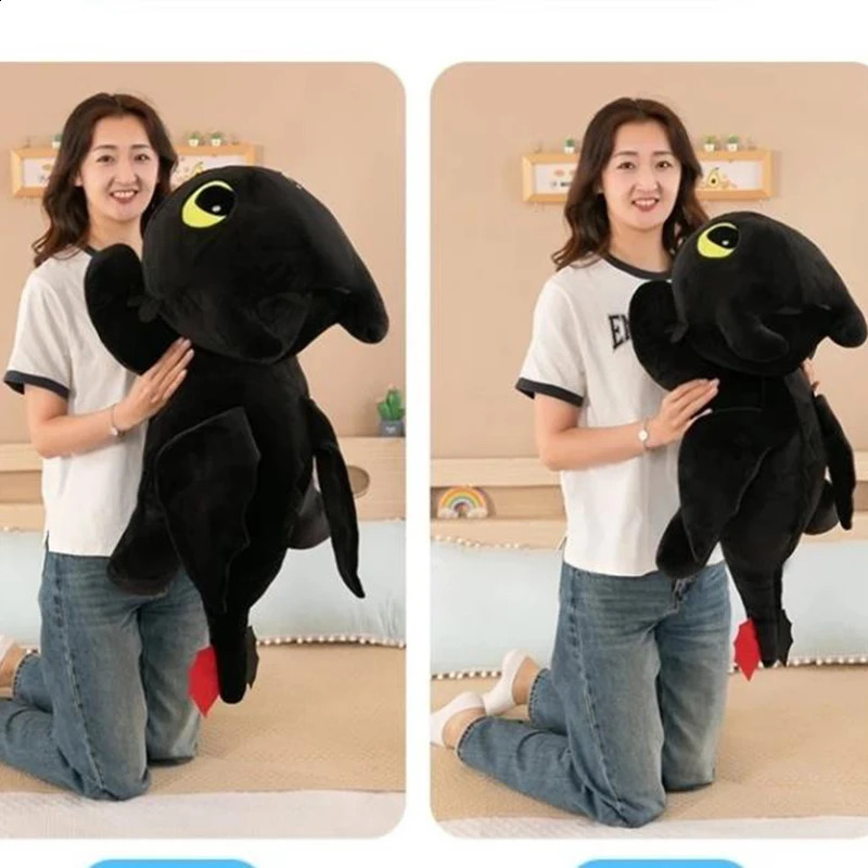 In Stock Little Flying Dragon Kawaii Plush Toy Lying Posture Style Toothless Doll Pillow Toys ren Couple Birthday Gift 250822