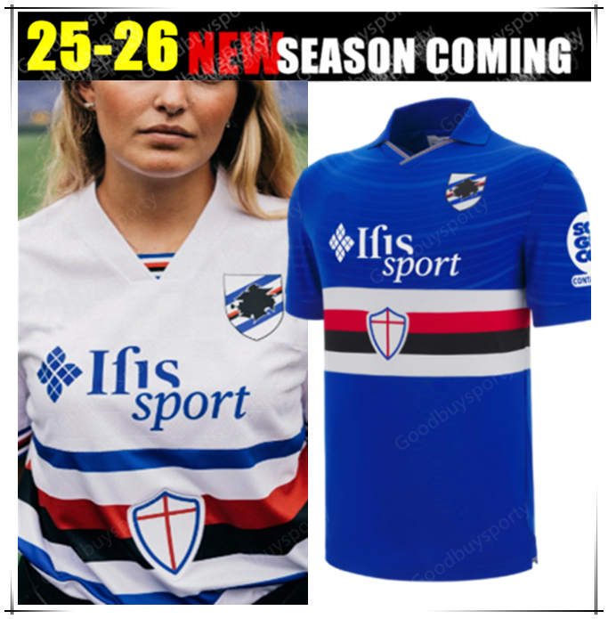 2526 UC Sampdoria soccer jerseys LINETTY MARONI DAMSGAARD JANKTO TORREGROSSA YOSHIDA 2023 2024 GABBIADINI CAPUTO AUGELLO football shirt 2024