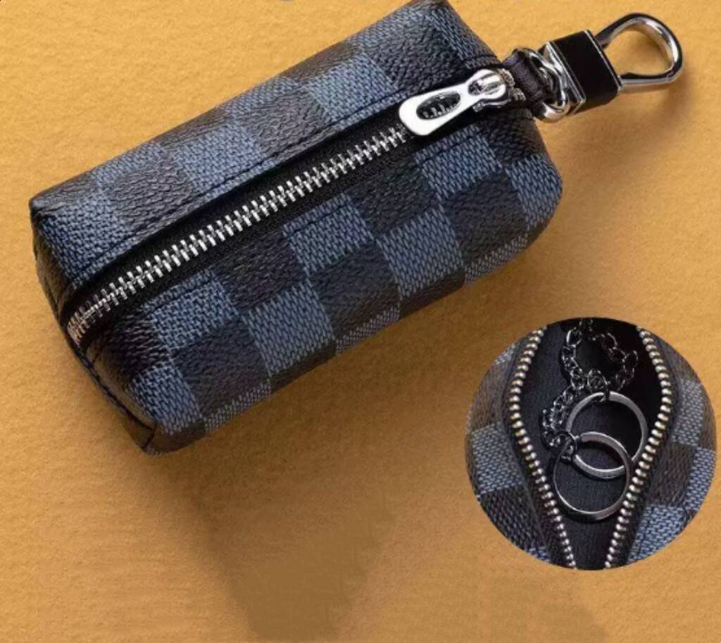 2025 Mini Key Wallet Large Capacity Waist Hanging Houndstooth Zipper Coin Purse Card Holder Two-in-One Red Envelope 250818 ddmymarket