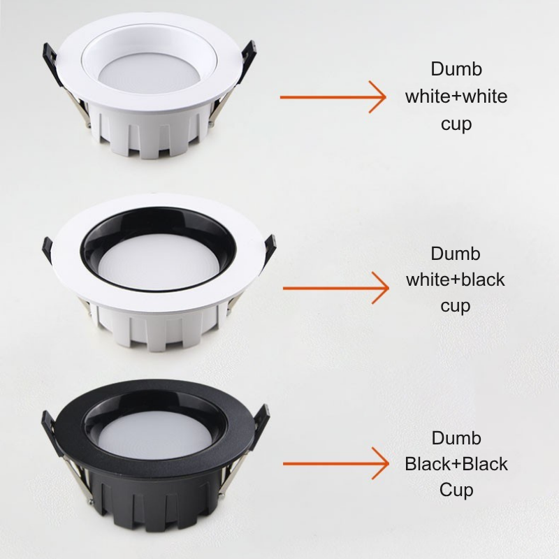 Longqing Full Metal Ultra-Thin Downlight | Recessed Modern Minimalist Ceiling Light for Home Use | Deep Anti-Glare High CRI Eye-Protecting LED Spotlig