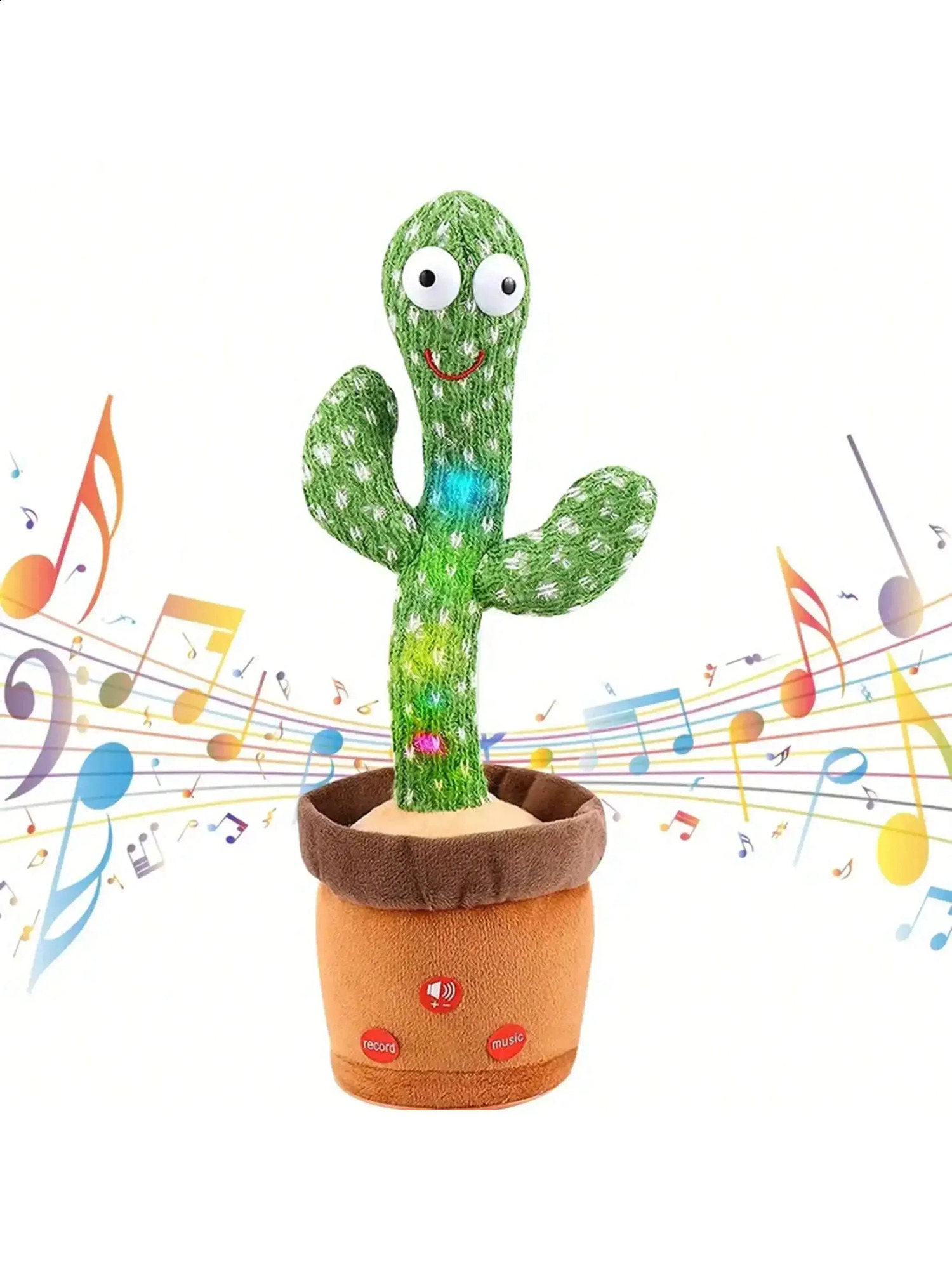 1pc-A Talking Cactus Toy That Can Be Charged Recorded And Repeated Suitable For Spanish English And Arabic Voice Changer 250822