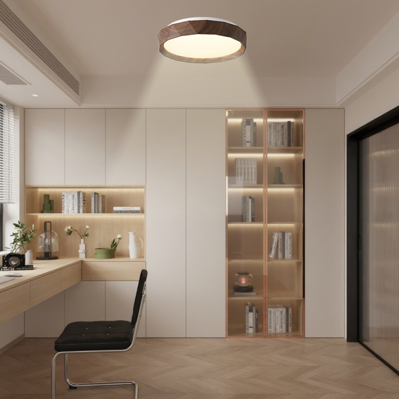 15 inches Sleek Modern Flush Mount LED Ceiling Light with Dimming Control