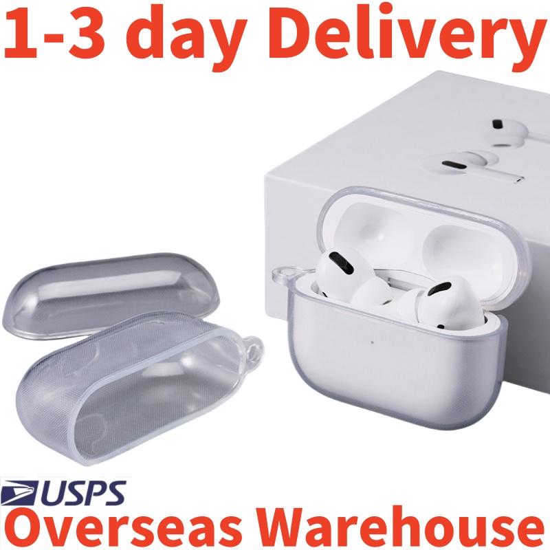 USA Stock For Apple AirPods pro 2 earphone 3rd 5 airpod 4 6 earphones 3 Solid Silicone Cute Protective Headphone Cover Apple Wireless Charging Box 3nd 2nd Case