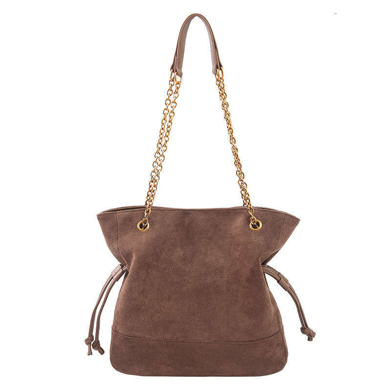 Designer Bag Luxury Bag Suede Single Shoulder For Women 2025 New Versatile Tote Commuter Large Capacity Drawstring Bucket