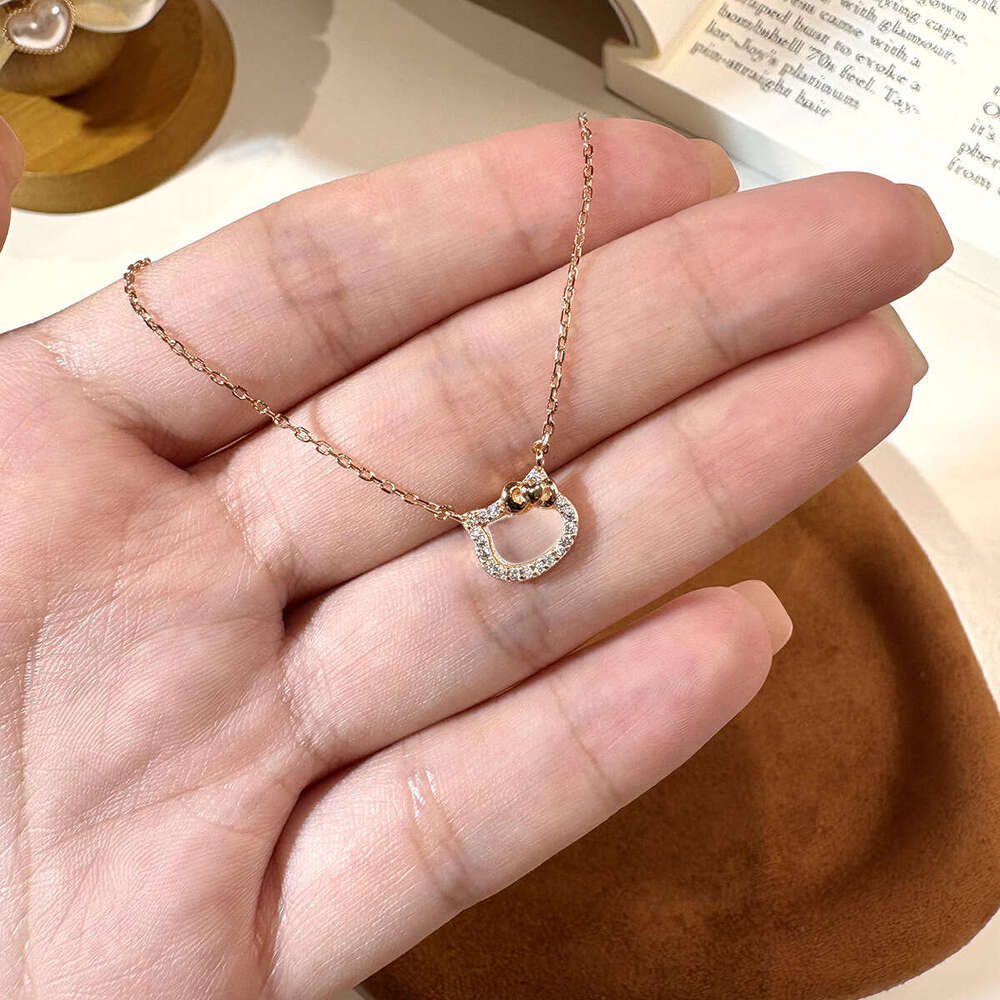 luxurious diamond chain necklace elegant Malachite jewelry for ladies chain pendant bracelet heart-shaped necklace gold necklace