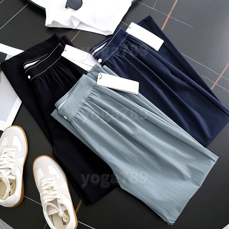 2025 popular yoga pants for women high-waisted breathable sports pants with pockets comfortable elastic fitness running pants casual sports home pants versatile