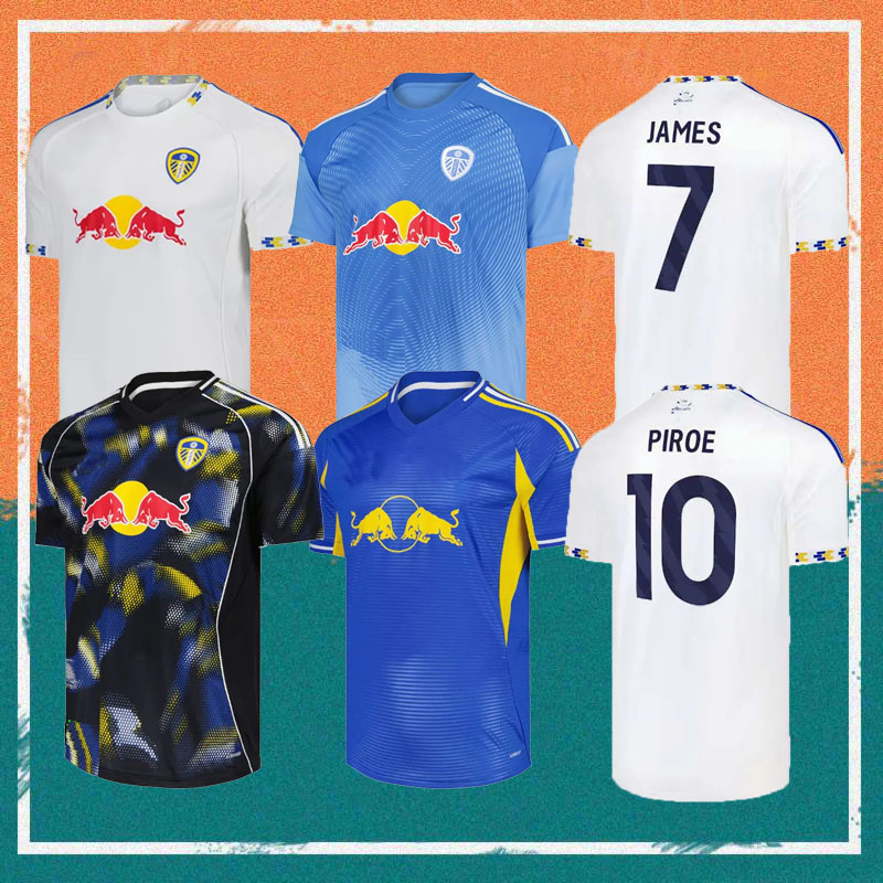 Leeds 25 26 OKAFOR TANAKA JAMES Soccer Jerseys 2025 Home CALVERT-LEWIN ROTHWELL PIROE AARONSON MATEO JOSEPH Football Shirt GEORGINIO BYRAM GNONTO RODON Kids kit