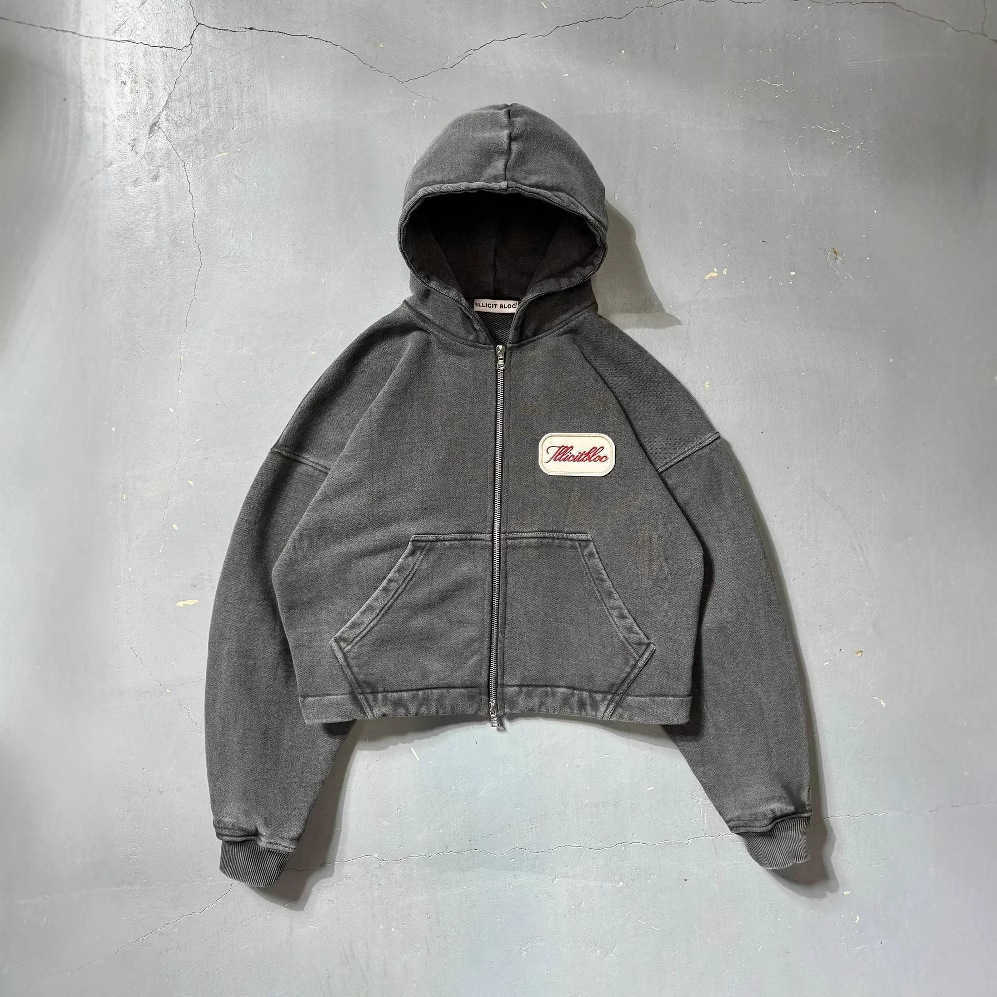 Fashion Trend New Letter Hooded Zipper Sweater for Men Y2k Hip Hop Harajuku Couple Sports Hoodie