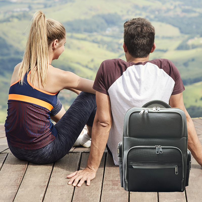 Elegant Mens Backpack Premium Quality Waterproof Laptop Bag Ideal For Business Trips multi-functional - DH009