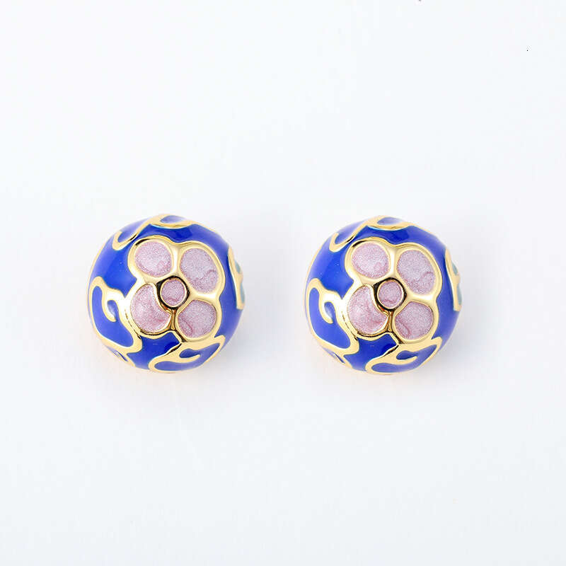 Fashion simple luxury earrings Charm Earring Colorful Diamond Ear Studs Eardrop Have Stamp aretes for Women Female Party Wedding Jewelry Gift