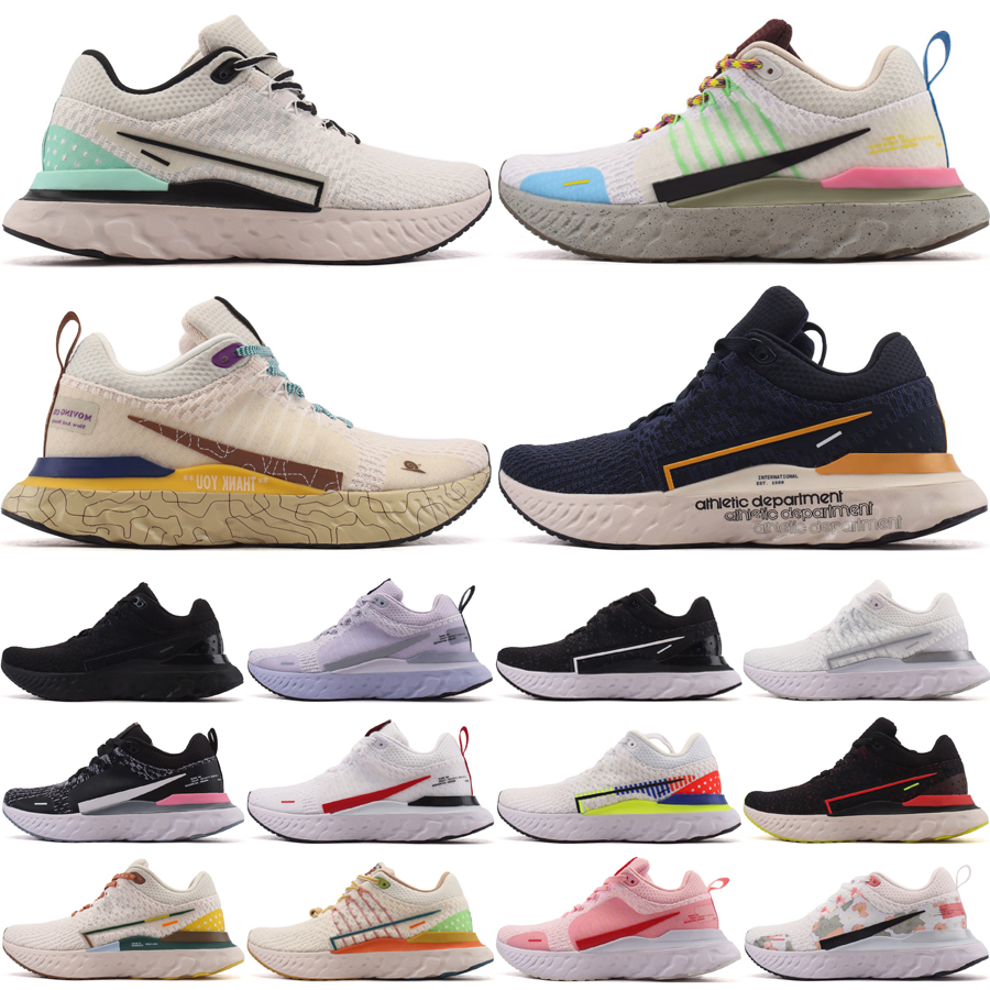 Top Reacts Infinity Run 3 Men Women Running Shoes 3s Designer Trainers Sail Pinksicle Triple Black Dark Obsidian Palest Purple Outdoor Sneakers Size 36-45