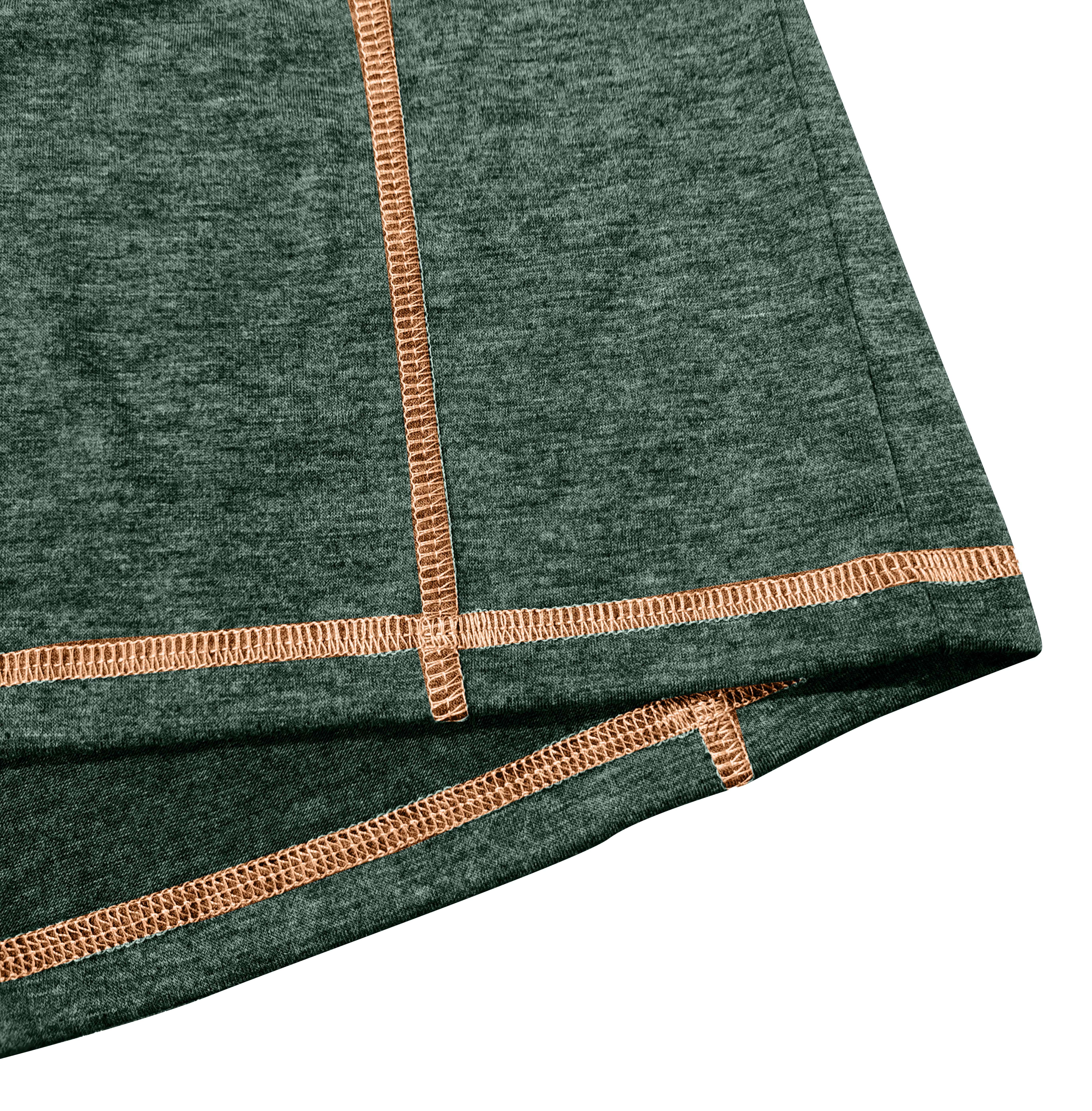 Men's Short - Sleeve Henley Shirt, Burgundy with Contrast Trim and Button Placket