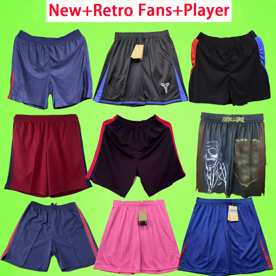 BarcelonaBarcelona 2025 2026 2027 Fans Player version Retro Soccer shorts RONALDINHO A.INIESTA MESSIS 24 25 26 01 02 03 04 05 06 07 08 09 10 11 12 13 14 15 16 football pants