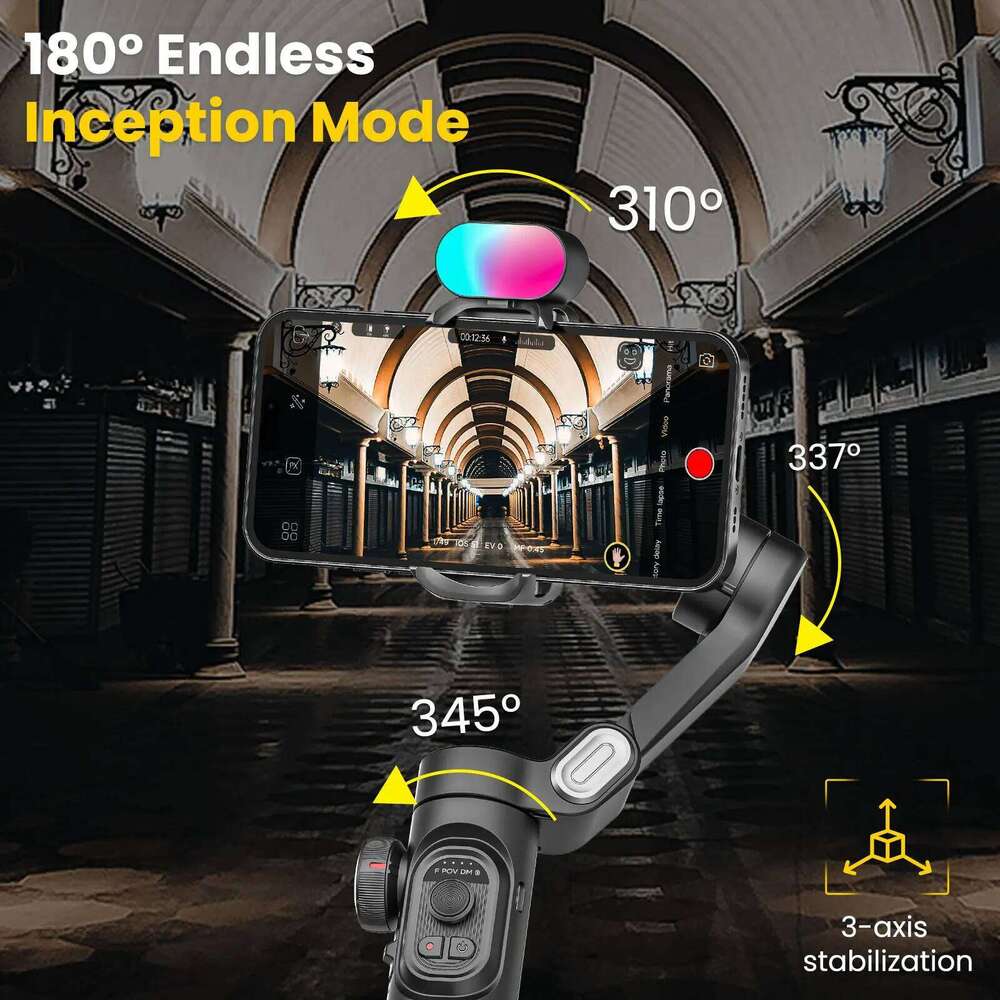 Stabilizers AOCHUAN Smart XE Combo1 3 Axis Handheld Gimbal For Iphone And Android Smartphone Stabilizer With Extension Rod