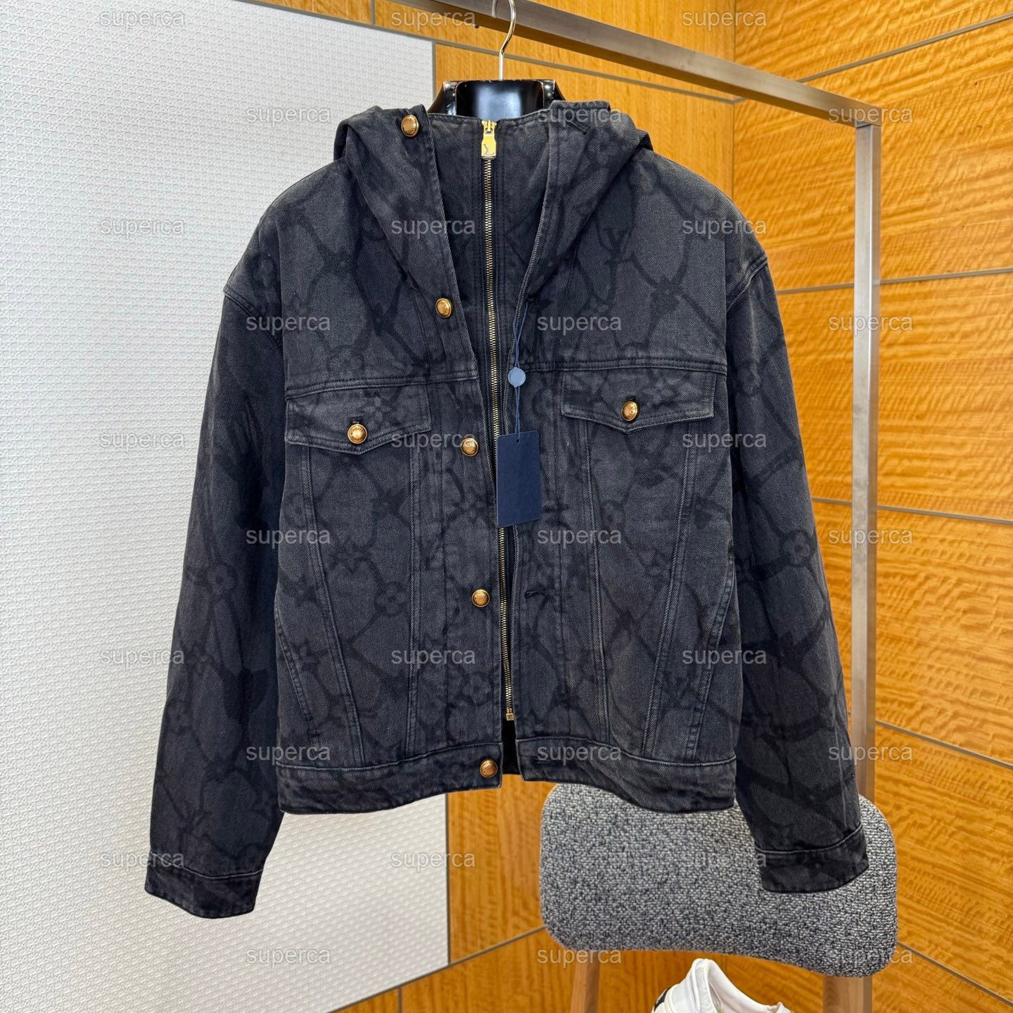 Men's plus size Outerwear Coats Demin Jacket hoodie hooded casual fashion top quality wild breathable long sleeve Designer Jacket q12b2y1