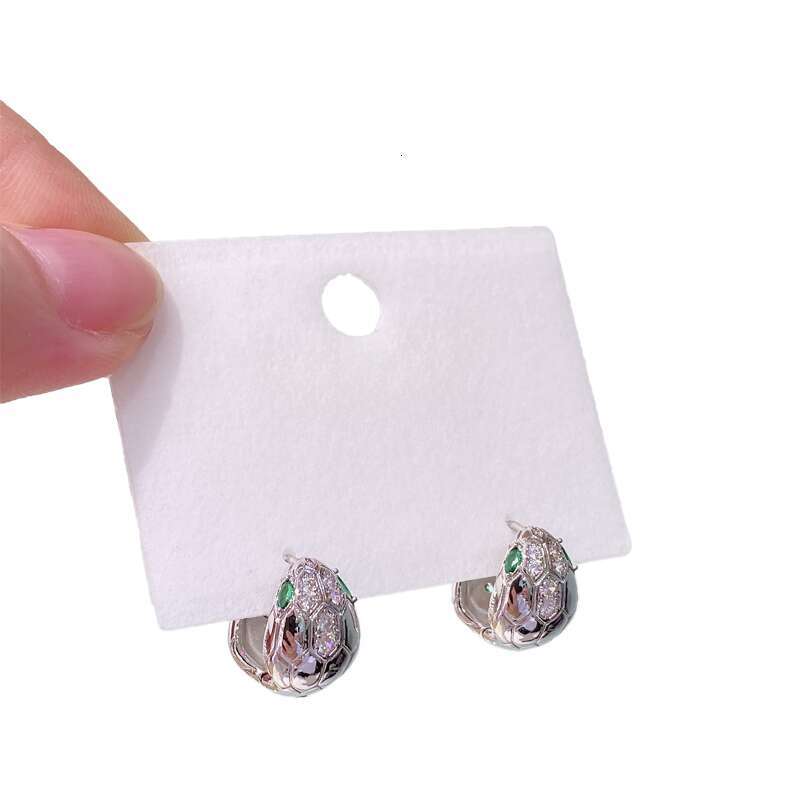 Ring Earrings Fashion Jewelry Inlaid With Spure Sier Reverse Color Pyroxene Full Dia moissanite earring