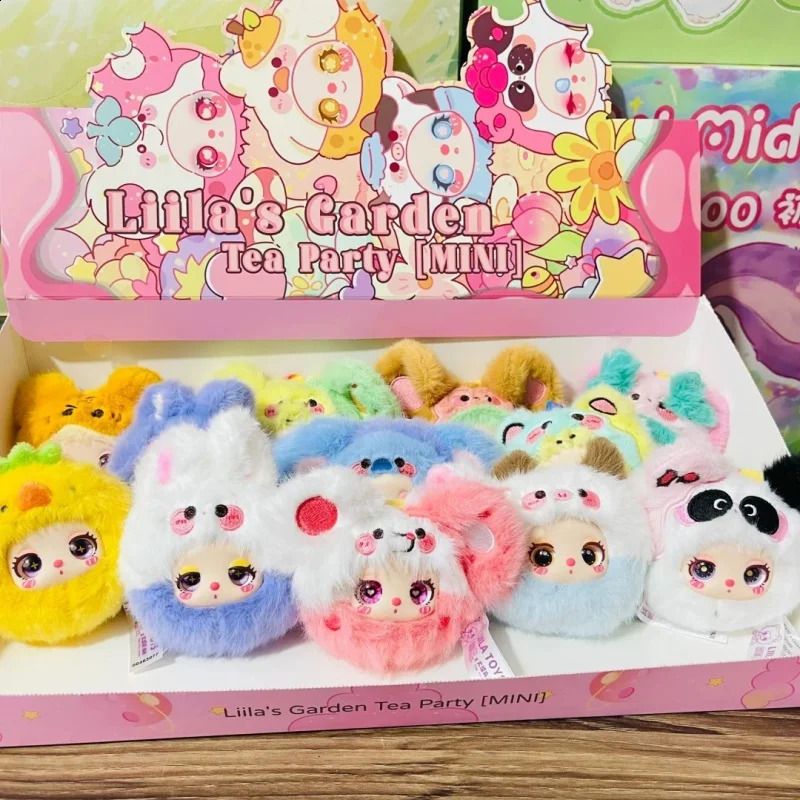 Liilas Garden Tea Party Mini Plush Blind Box Beautiful Trendy Play Child 3Year Old Cute Doll Pendant Summer 250822