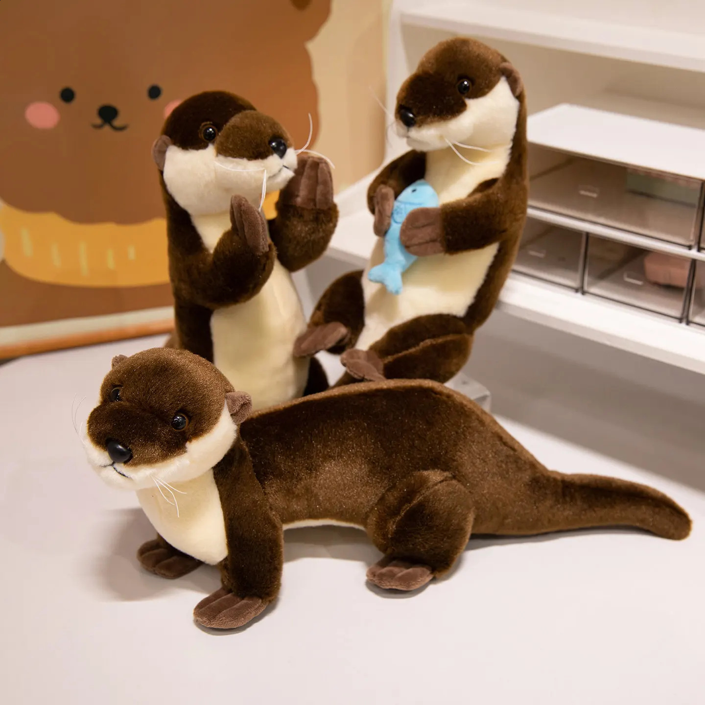 26cm Kawaii Otter Plush Sloth Stuffed Animal Pillow Baby Groundhog Doll Birthday Gift Soft Room Decor 250822