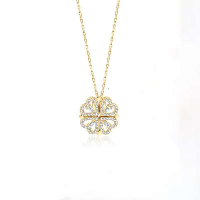 moissanite chain Pendant Necklaces New Love Heart-Shaped For Gold Sier S Earringswedding Engagement Gifts Series Jewelry