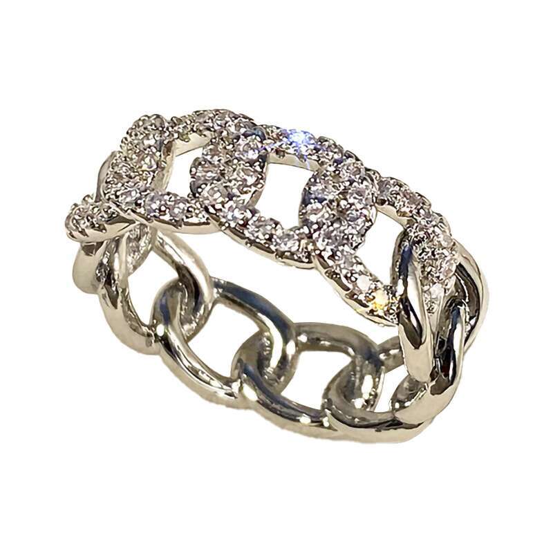 rings for women inlaid pass diamond tester moissanite ring for womens engagement wedding ring luxe jewelry woman US size 6-10