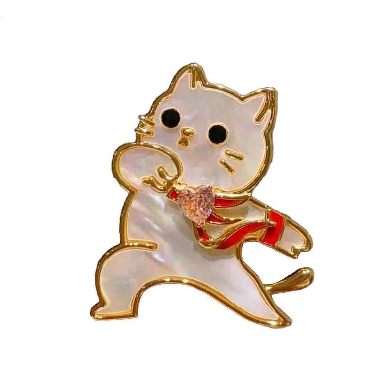 Heart Confession Bear Brooch Version College Style Sweater Coat Accessory Cartoon Elephant Versatile Pin