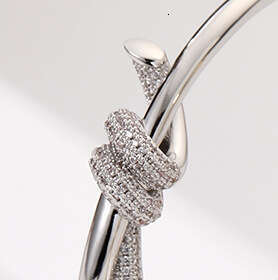 Fashion Luxury Jewelry Bangle Bracelets Rose Gold Silver Titanium Steel Diamond bangles Nail Bracelets luxury jewelry Bracelet for Men Women