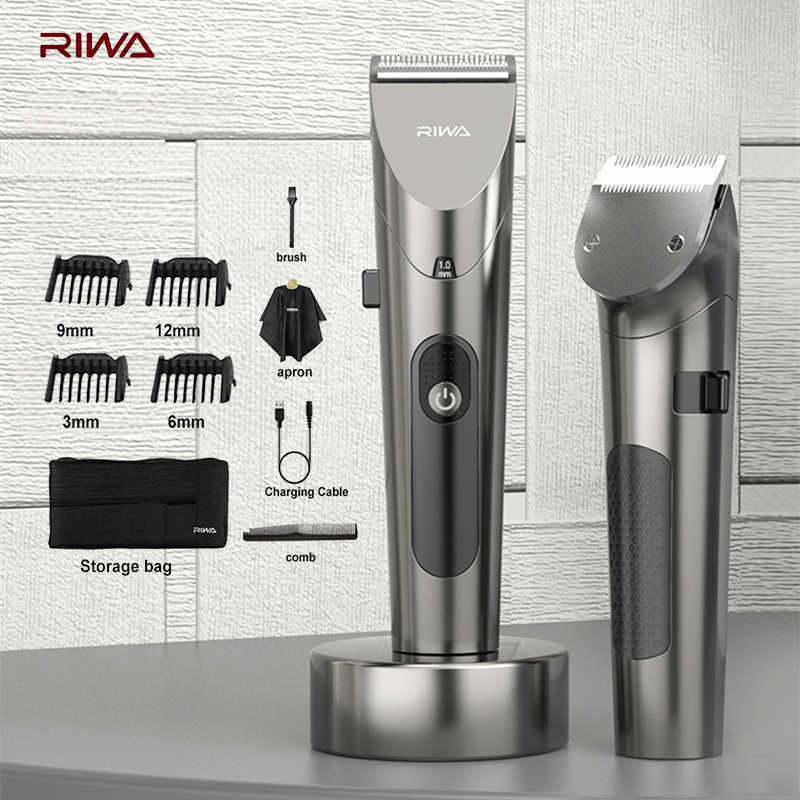 Electric Hair Clipper Washable Rechargeable Variable Speed Professional Barber Trimmer With Carbon Steel Cutter Head M250823