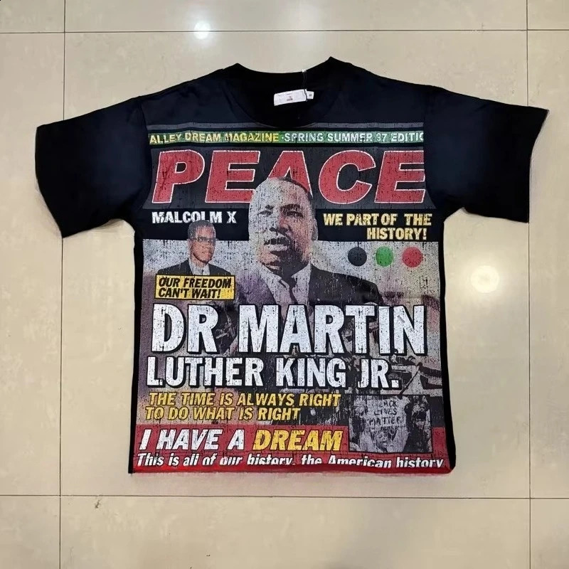 Real Picture Vale Tshirt High Street Retro Print Original Label Unisex Loose Casual Breathable VALLEY Short Sleeve 250822