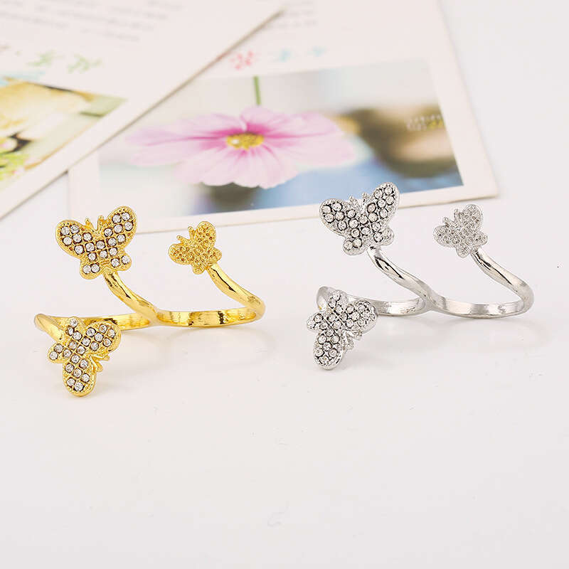 Fashion Jewelry Gold Color Snake Adjustable Ring Bg Zircon Stone Women Wedding Rings Engagement