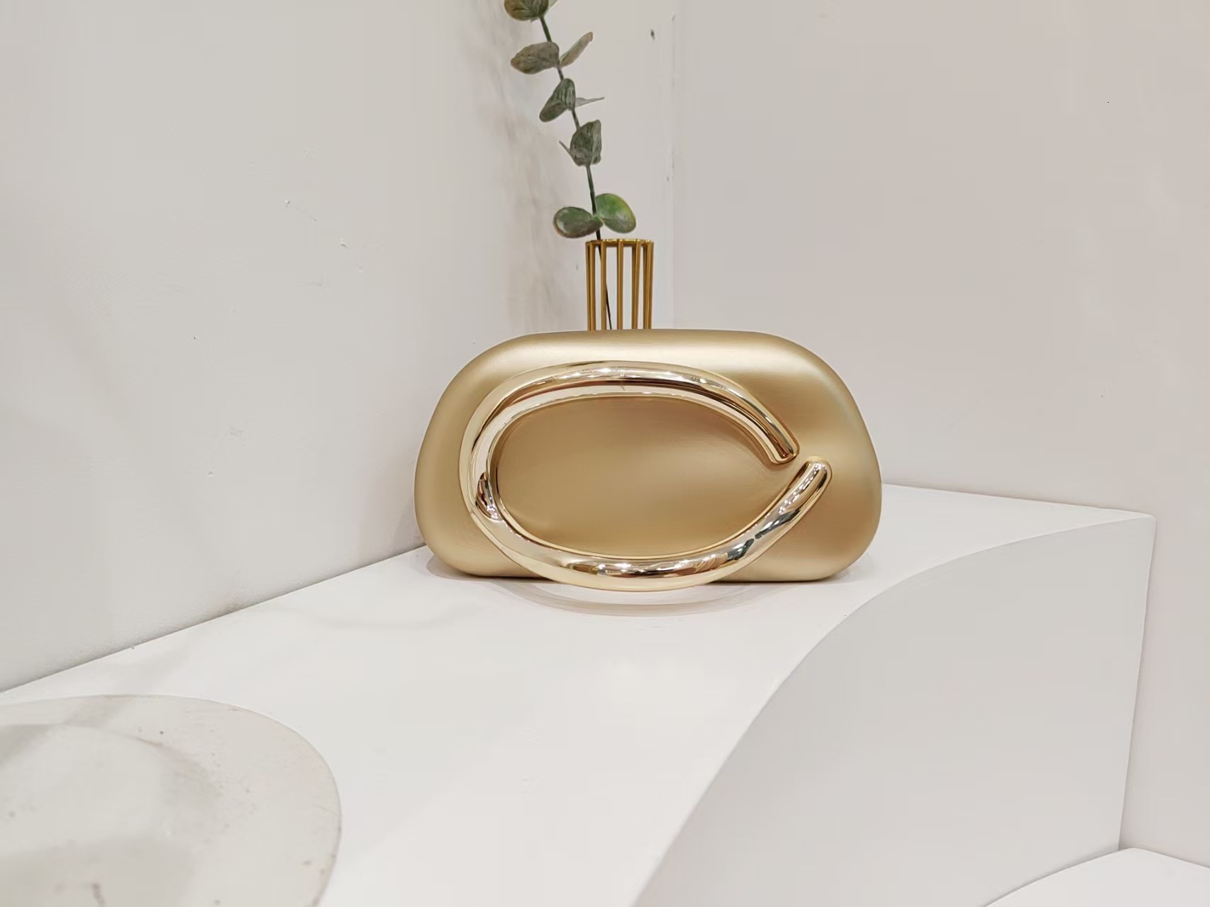European And American Cross-border Trend Classic Round Luxury Bag Box Designer Bag Clutch Evening Bag Acrylic Bag Retro Metal Handle Shoulder Crossbod